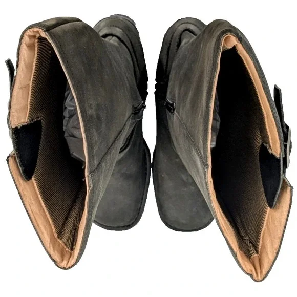 DURANGO Womens Cowgirl Boots SIZE 7.5M Black Leather Buckle/Zip Closure - Picture 11 of 12